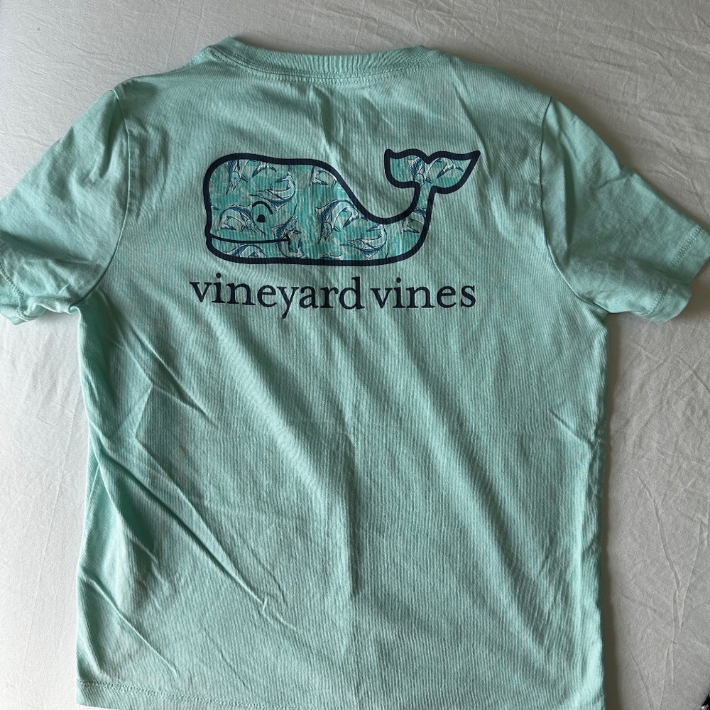 BOYS - Vineyard Vines Marlin Toss Whale Blue Mist Short Sleeve Tee